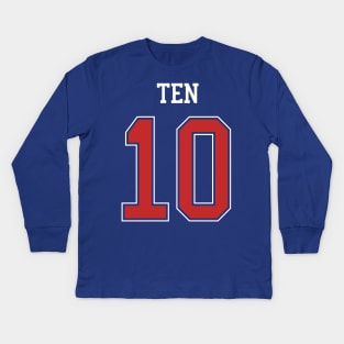 Ten's hockey jersey - 90's love (NCT) Kids Long Sleeve T-Shirt